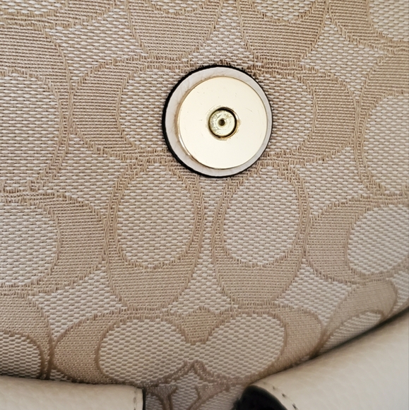 COACH F30275 Outline Signature Billie Khaki Chalk Jacquard Backpack - Picture 12 of 14